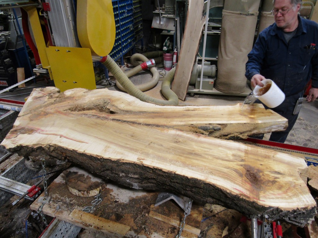 Manitoba Maple Boards with Beautiful Red Flames Mammoth Sawmill